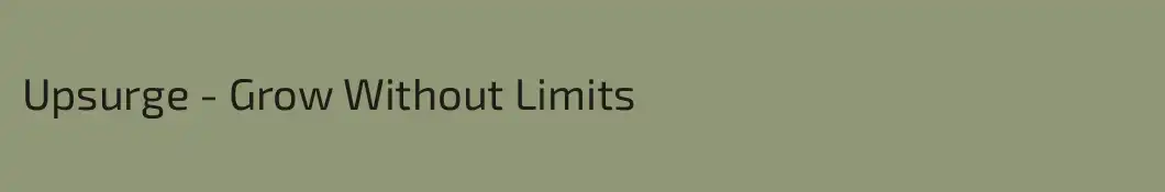 Upsurge - Grow Without Limits 